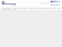 Tablet Screenshot of ishaqtextile.com
